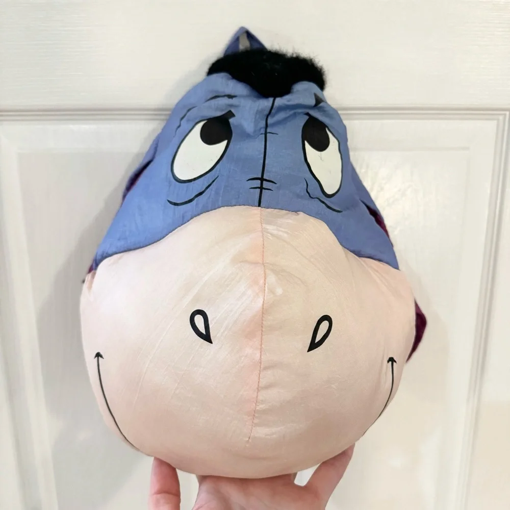 Vintage Y2K 90’s Disney Winnie the POOH Eeyore shaped face pillow